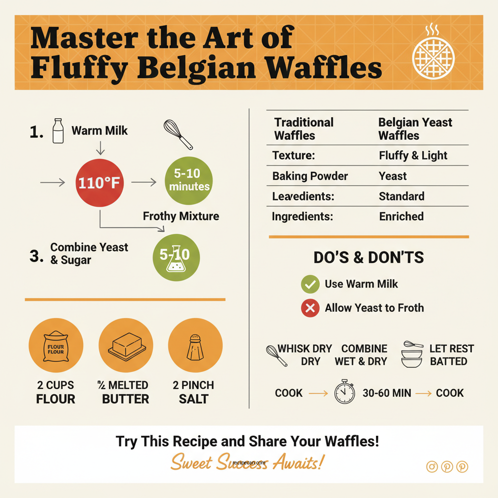 belgian yeast waffle recipe - Data Infographic and Statistics