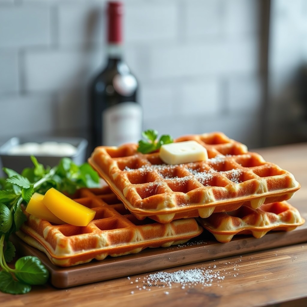 Ingredients for Belgian Yeast Waffles - belgian yeast waffle recipe