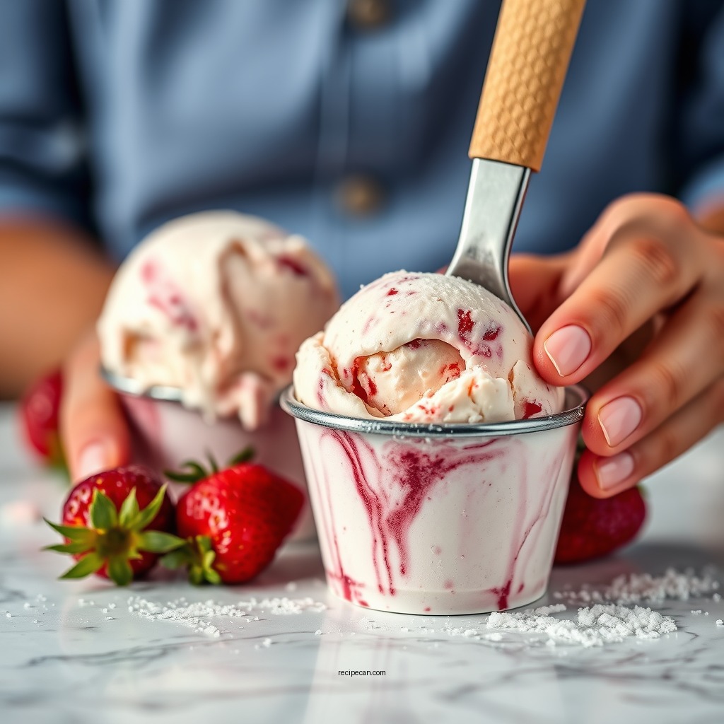 Making the Ice Cream Base - ben jerry's strawberry ice cream recipe