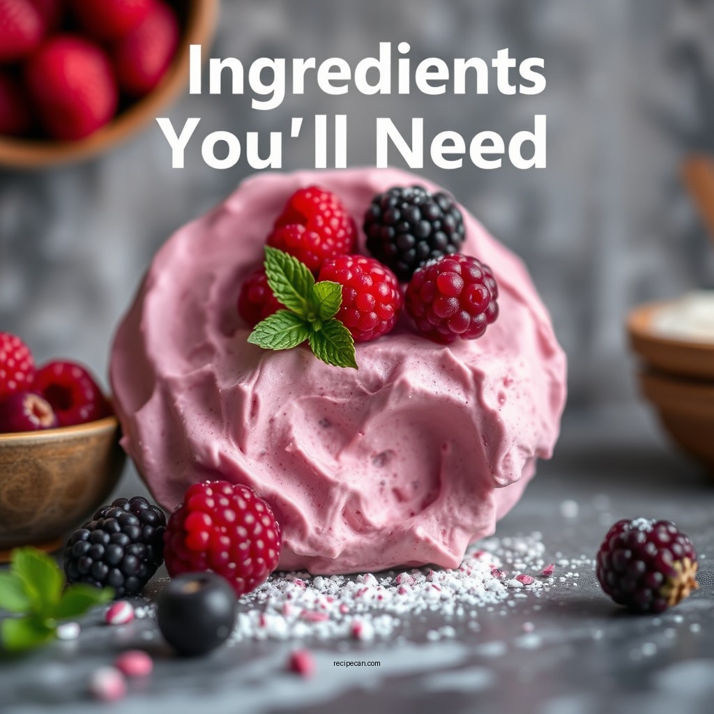Ingredients You'll Need - berry mousse recipe