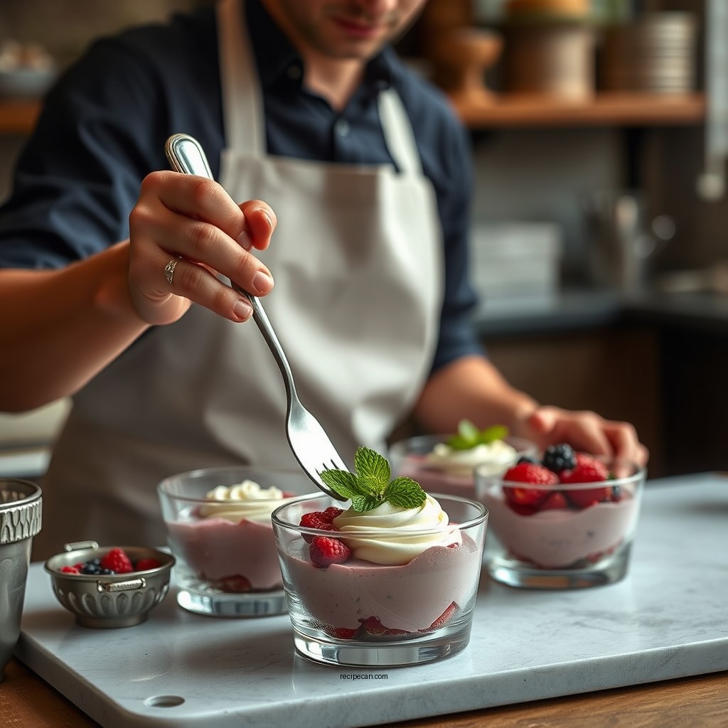 Preparation Steps - berry mousse recipe