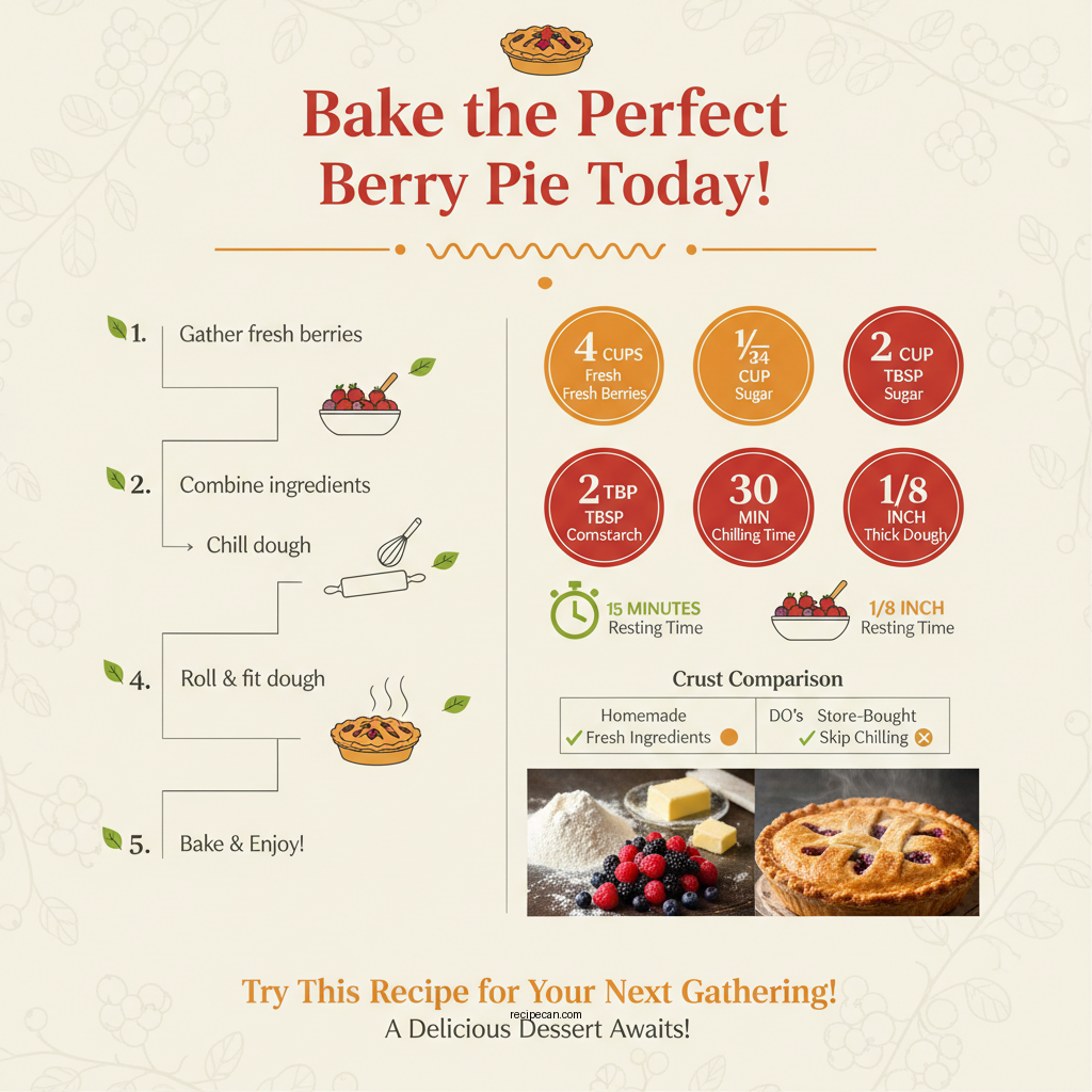 berry pie recipe - Data Infographic and Statistics
