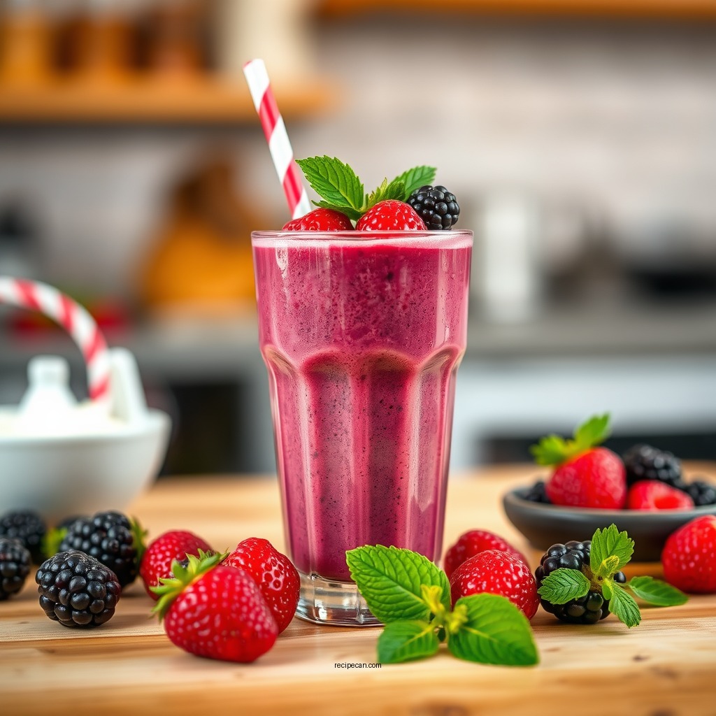 Choosing the Right Berries - berry smoothie recipe with yogurt