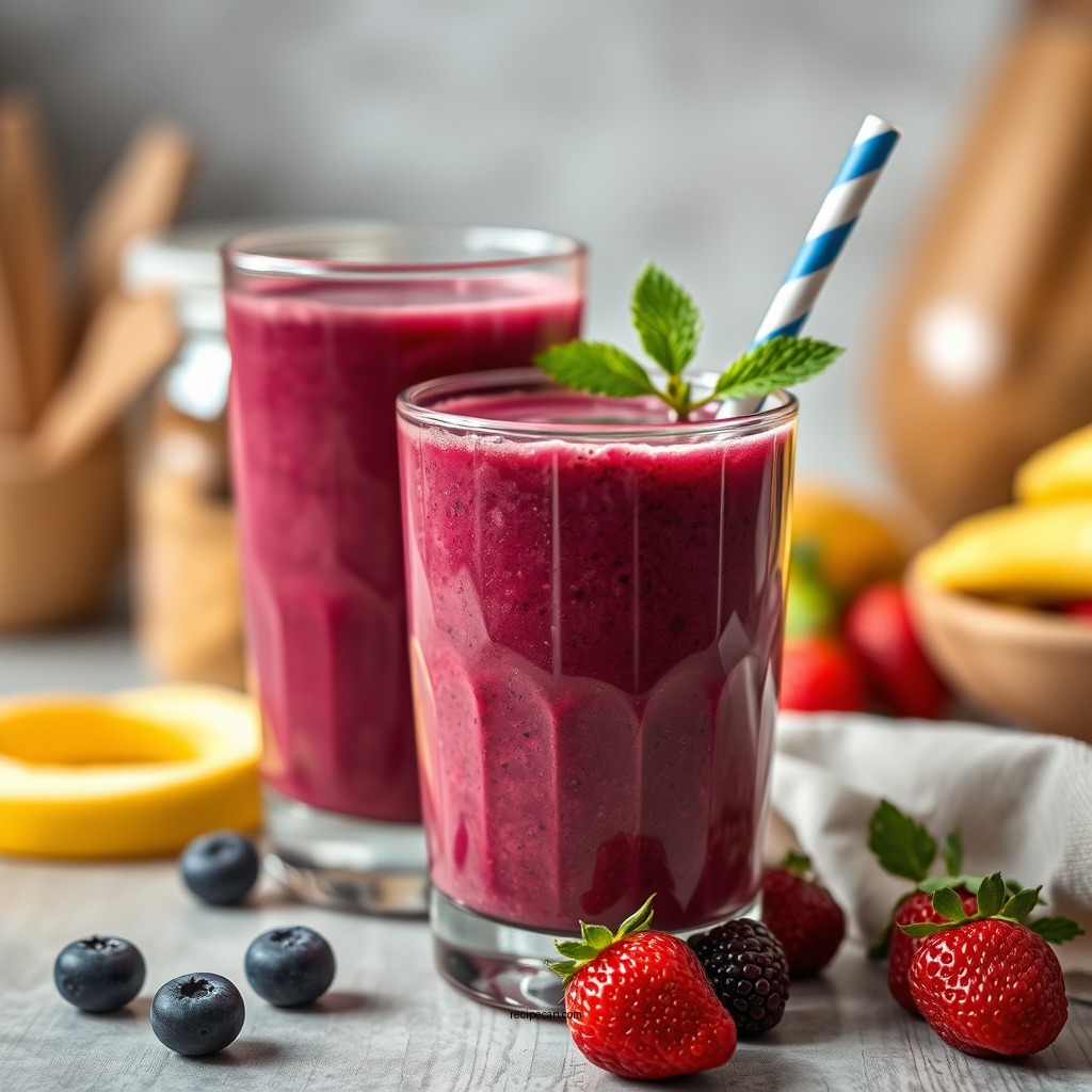 Key Ingredients for Your Smoothie - berry smoothie recipe without yogurt