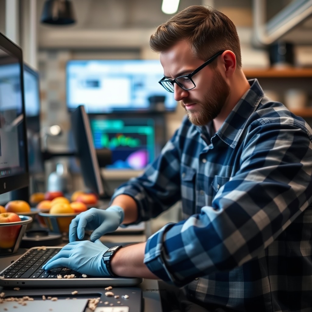 Preparing the Apples - best apple crumble recipe with oats