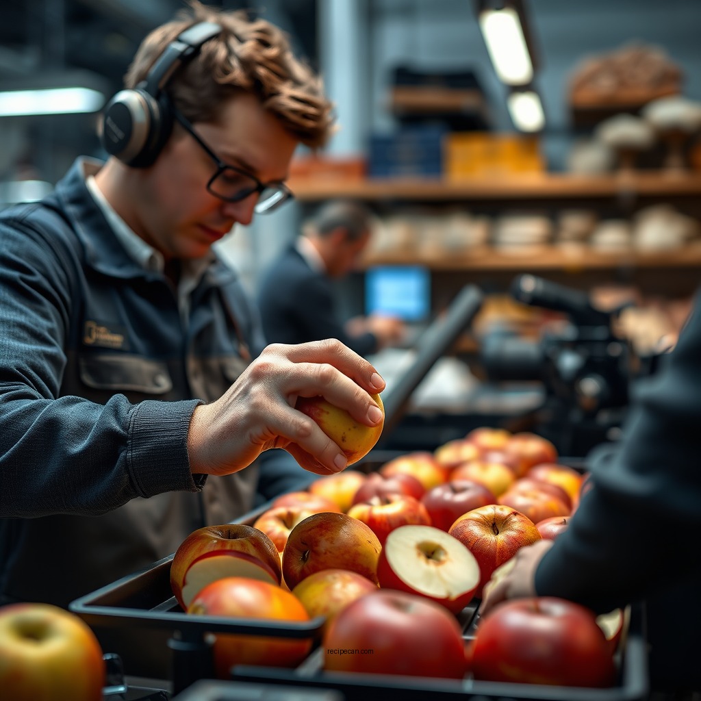 Preparing the Apples - best apple pie filling recipe