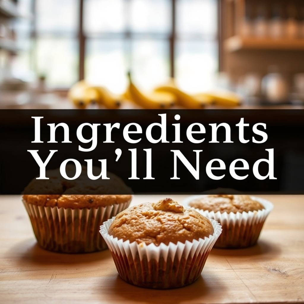 Ingredients You'll Need - best banana muffin recipe