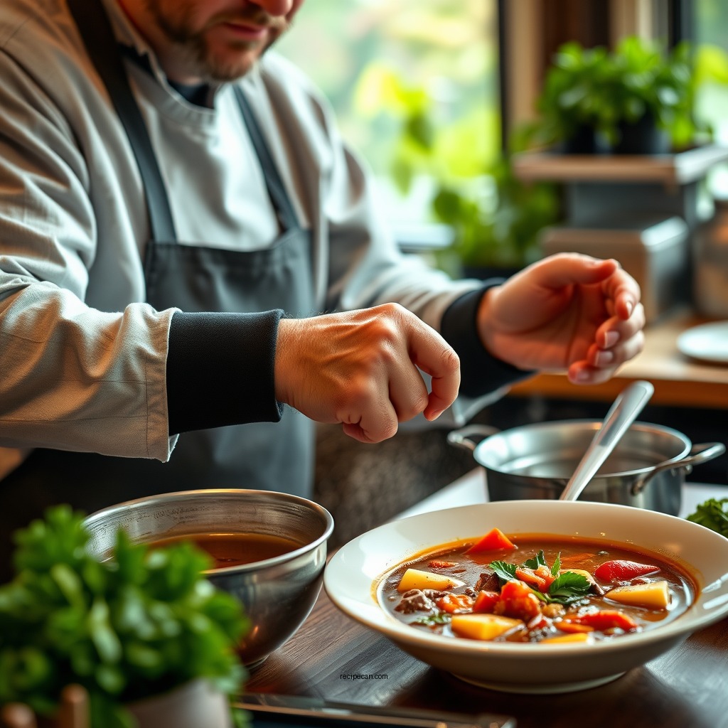 Step-by-Step Cooking Instructions - best beef minestrone soup recipe