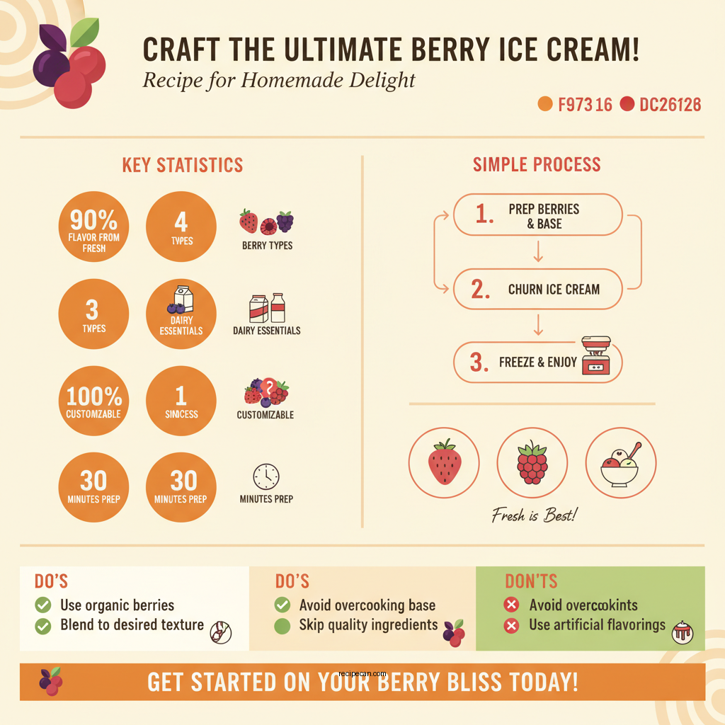 best berry ice cream recipe - Data Infographic and Statistics