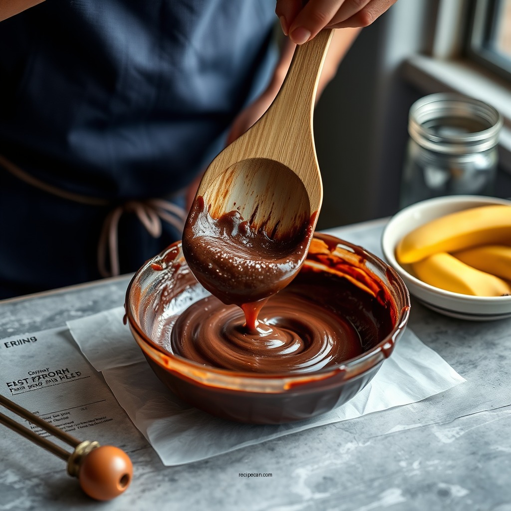Preparing the Batter - best brownie recipe ever