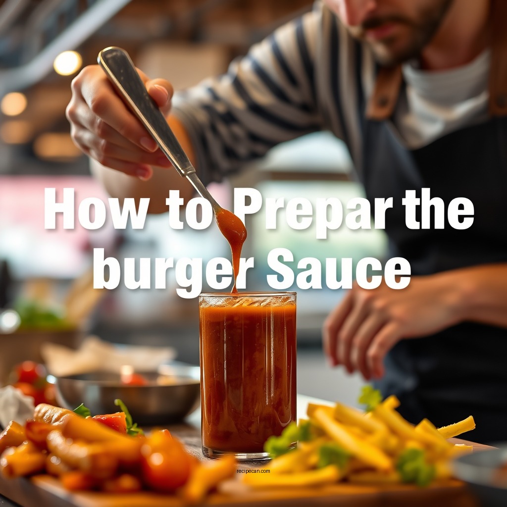 How to Prepare the Burger Sauce - best burger sauce recipe