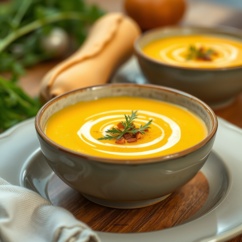 Creamy Butternut Squash Soup - best butternut squash recipes
