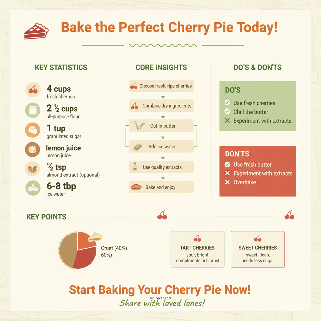 best cherry pie recipe - Data Infographic and Statistics