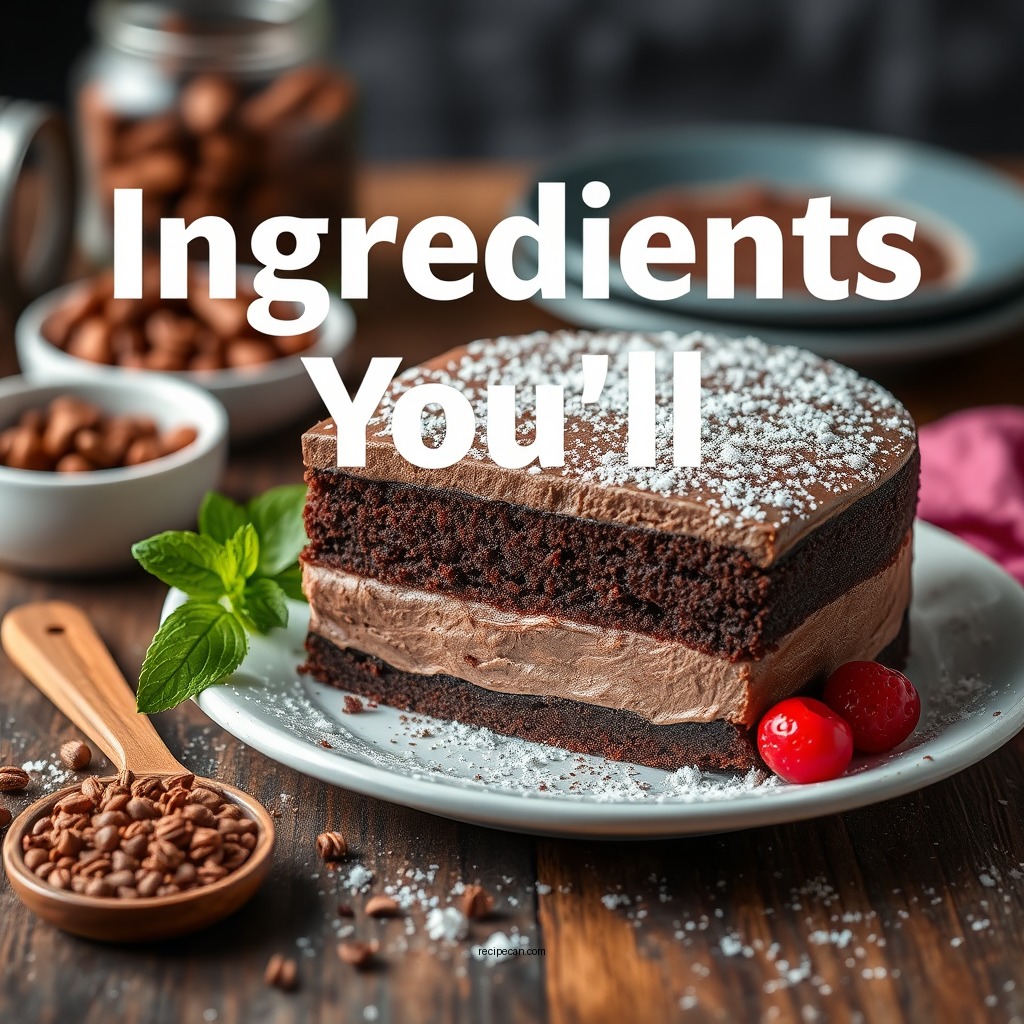 Ingredients You'll Need - best chocolate mousse cake recipe ever