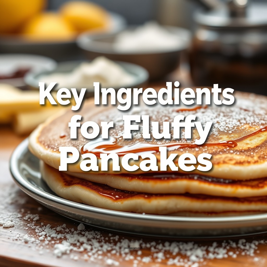 Key Ingredients for Fluffy Pancakes - best fluffy pancake recipe