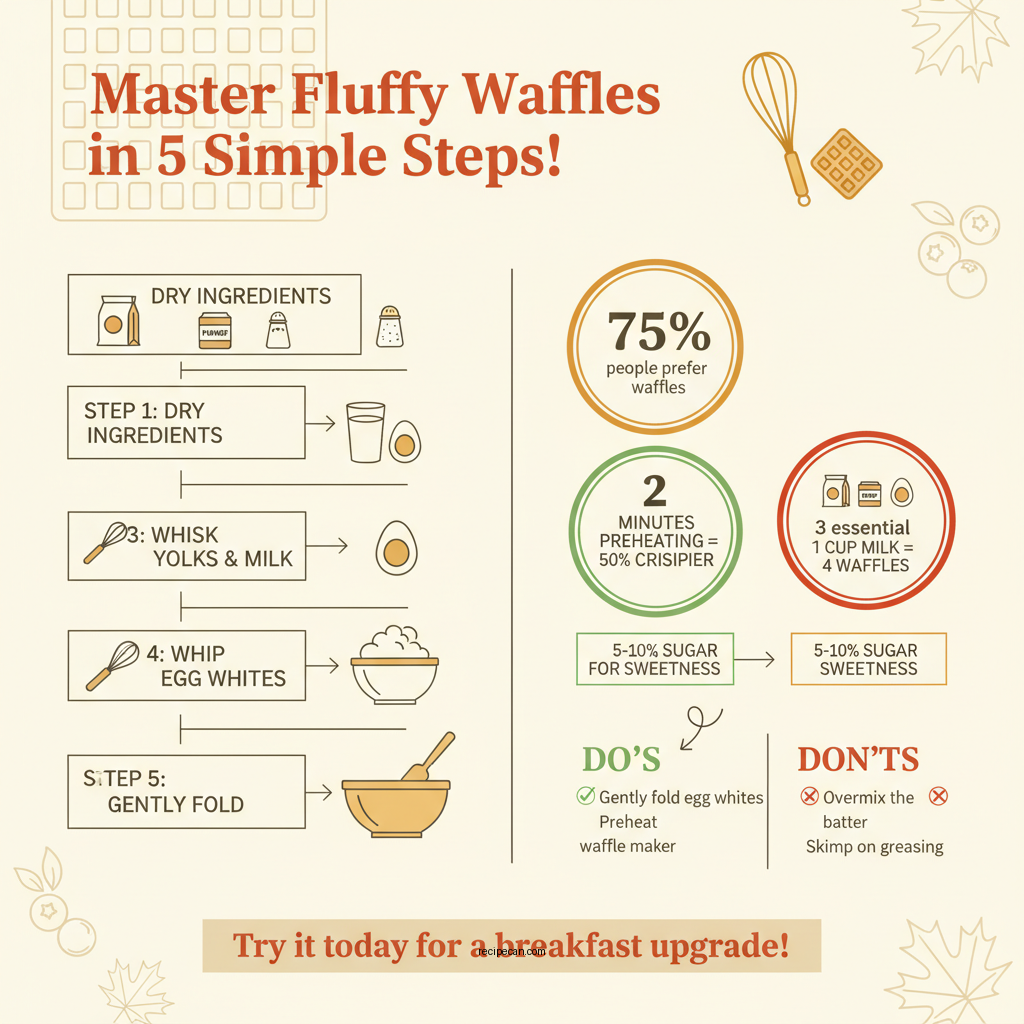 best fluffy waffle recipe - Data Infographic and Statistics