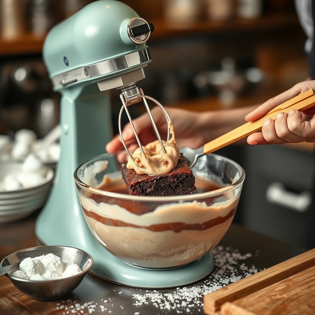 Preparing the Batter - best fudgy brownie recipe