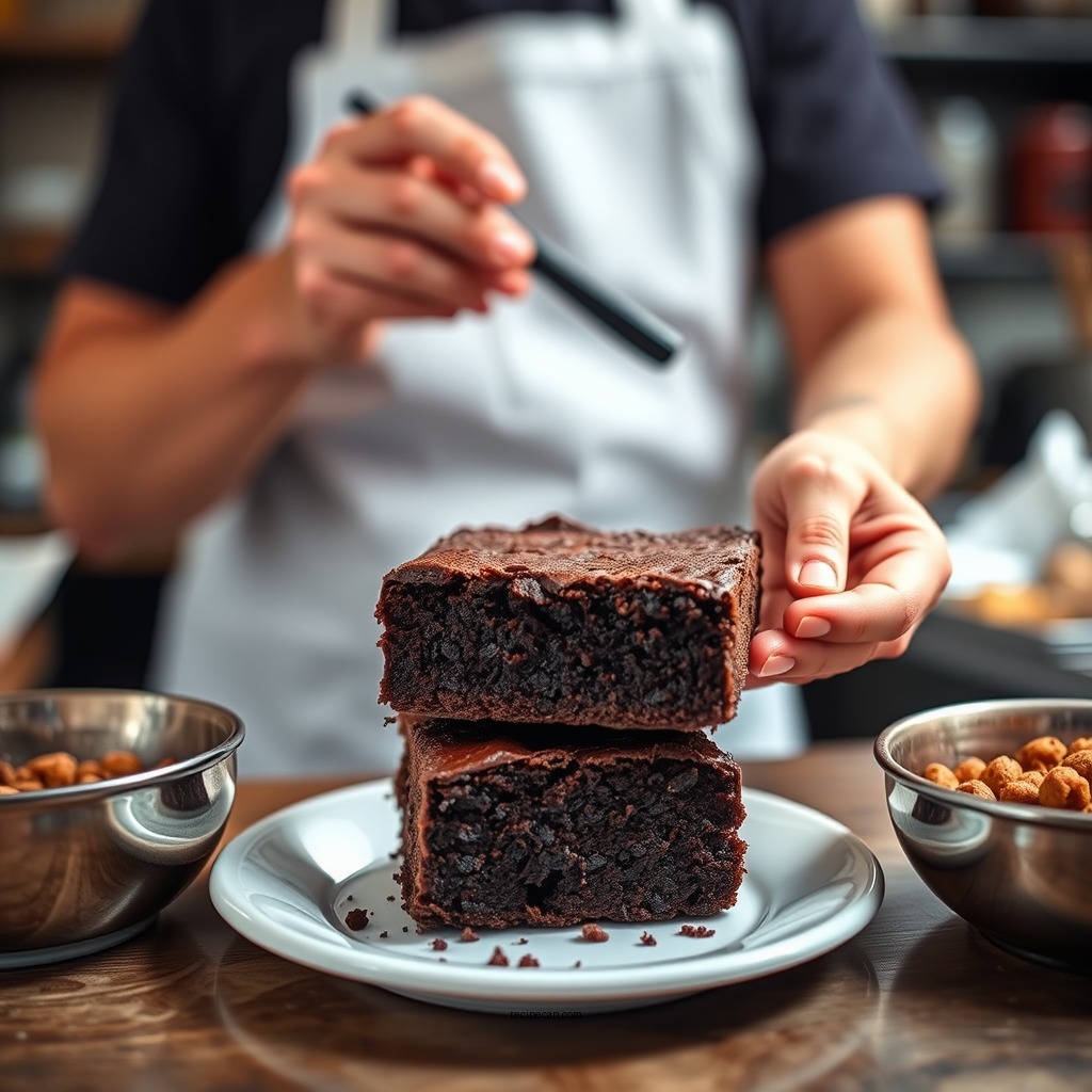 Step-by-Step Brownie Preparation - best fudgy chocolate brownie recipe