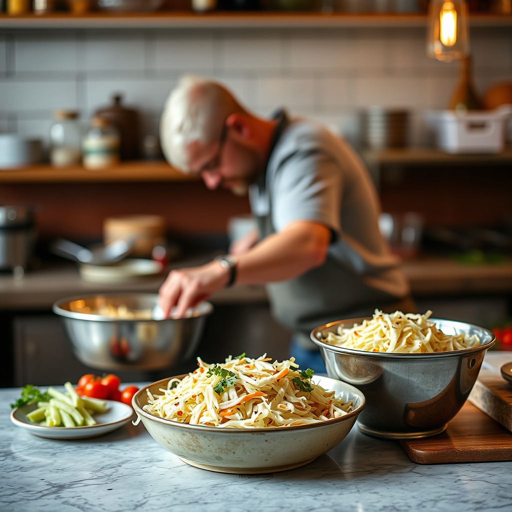 Step-by-Step Preparation - best homemade coleslaw recipe