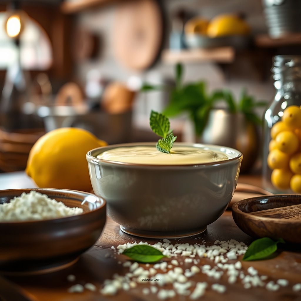 Ingredients for Lemon Custard - best lemon custard recipe