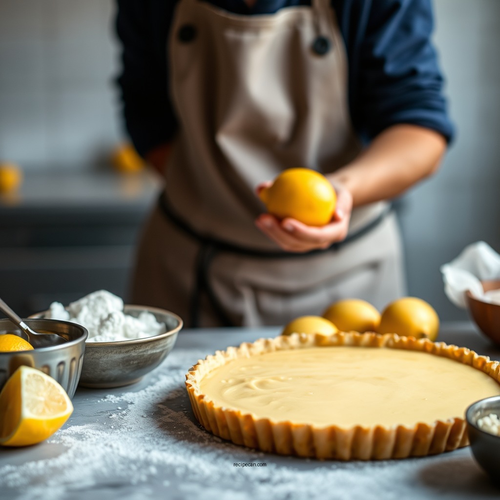 Step-by-Step Crust Preparation - best lemon tart recipe