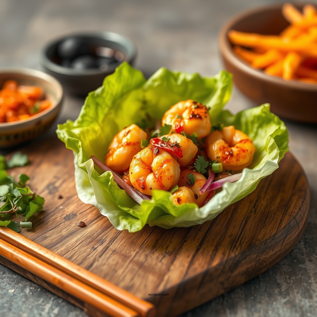 Spicy Shrimp Lettuce Wraps - best lettuce wrap recipes