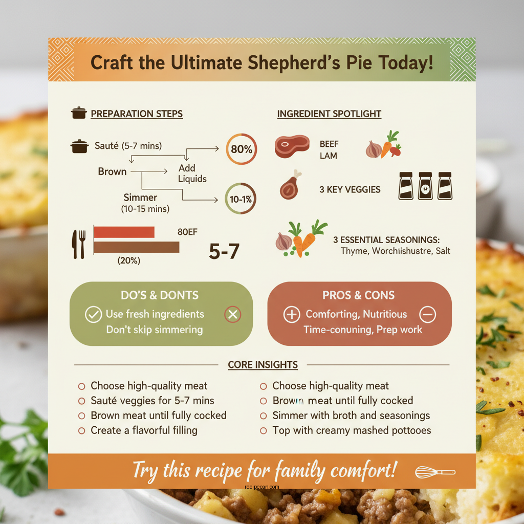best shepherds pie recipe - Data Infographic and Statistics