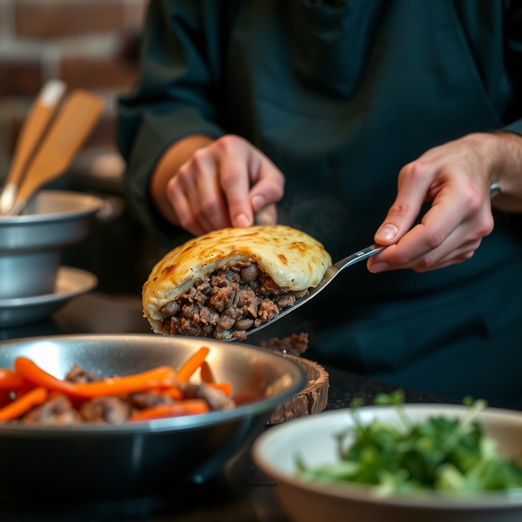 Preparing the Meat Filling - best shepherds pie recipe