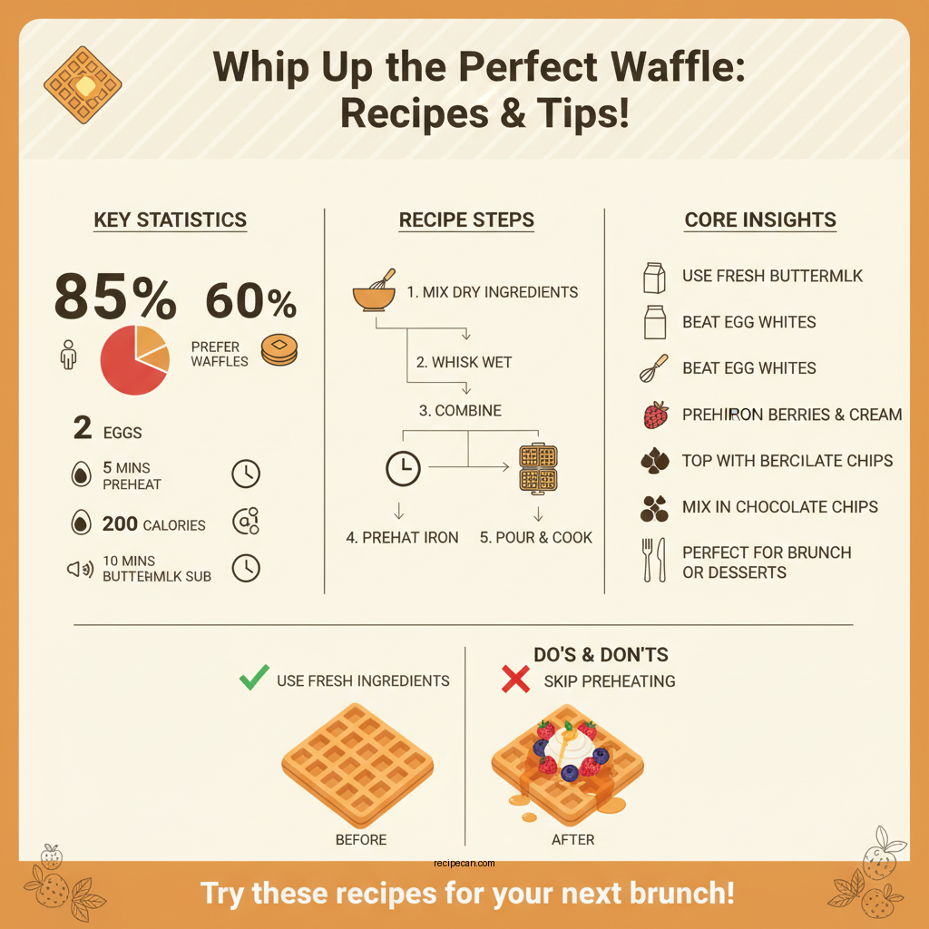 best waffle recipes - Data Infographic and Statistics
