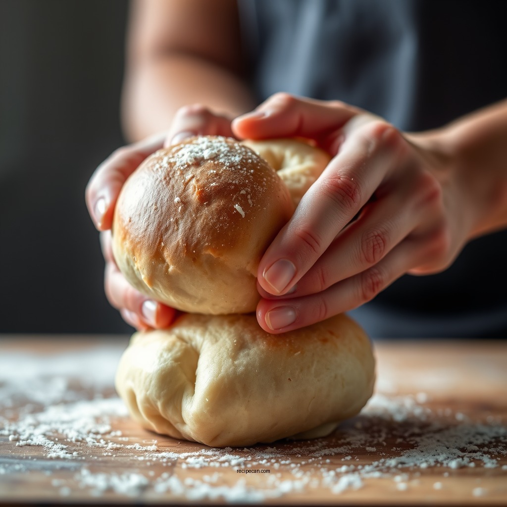 Shaping the Rolls - best yeast roll recipe