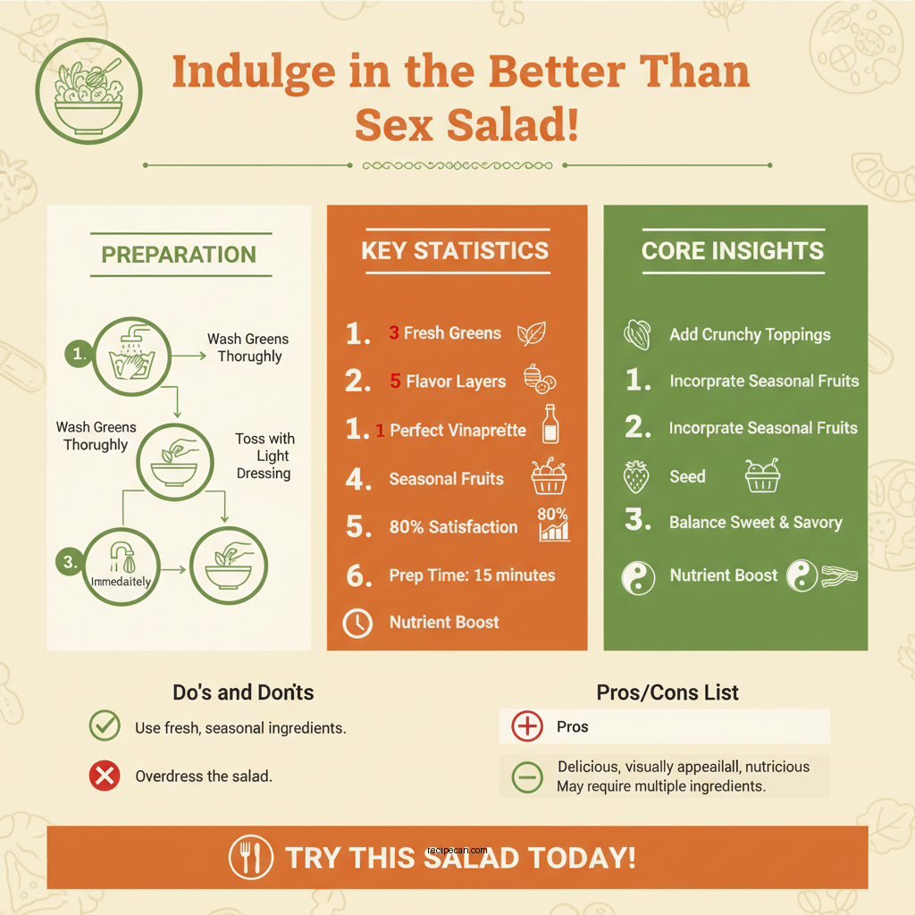better than sex salad recipe - Data Infographic and Statistics