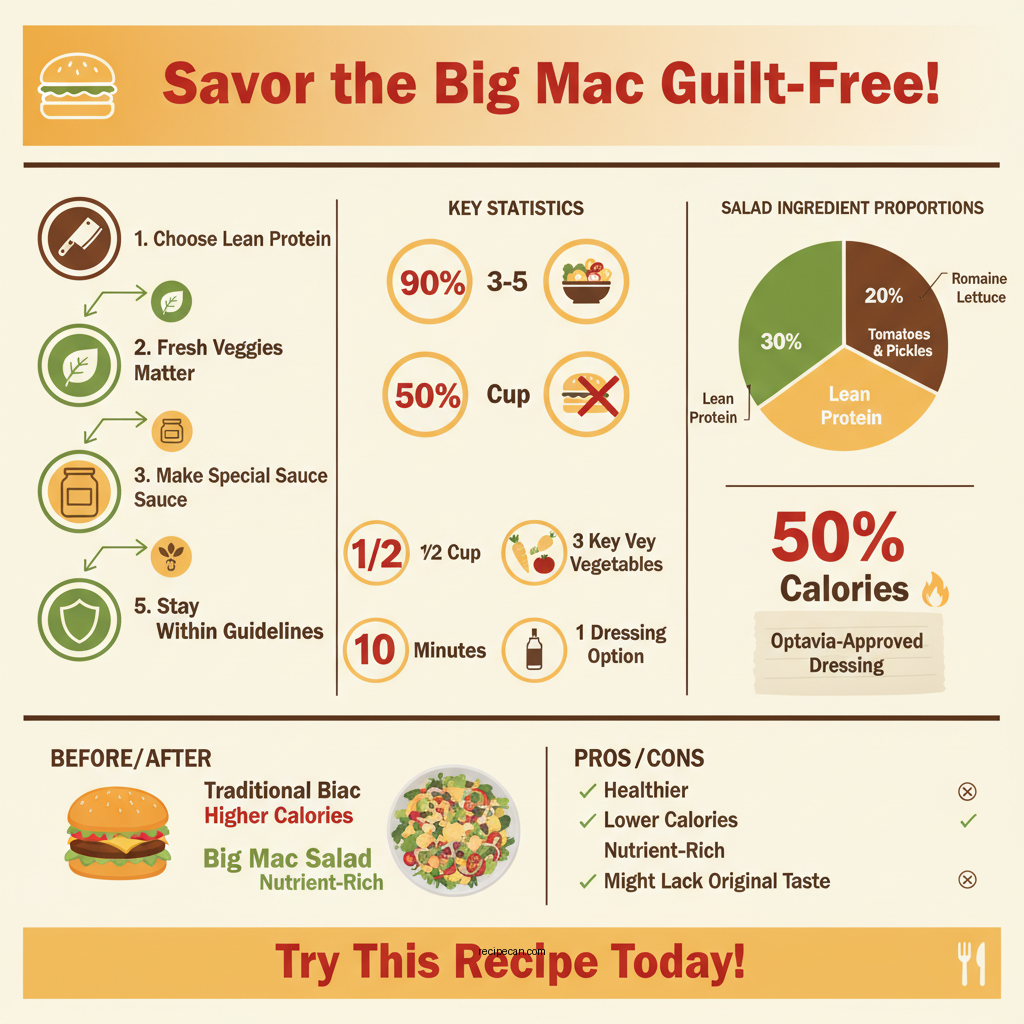 big mac salad optavia recipe - Data Infographic and Statistics