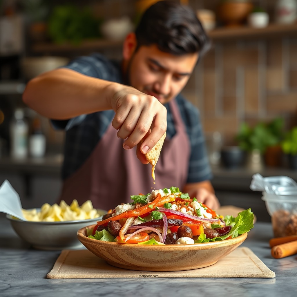 Step-by-Step Preparation - big mac salad optavia recipe