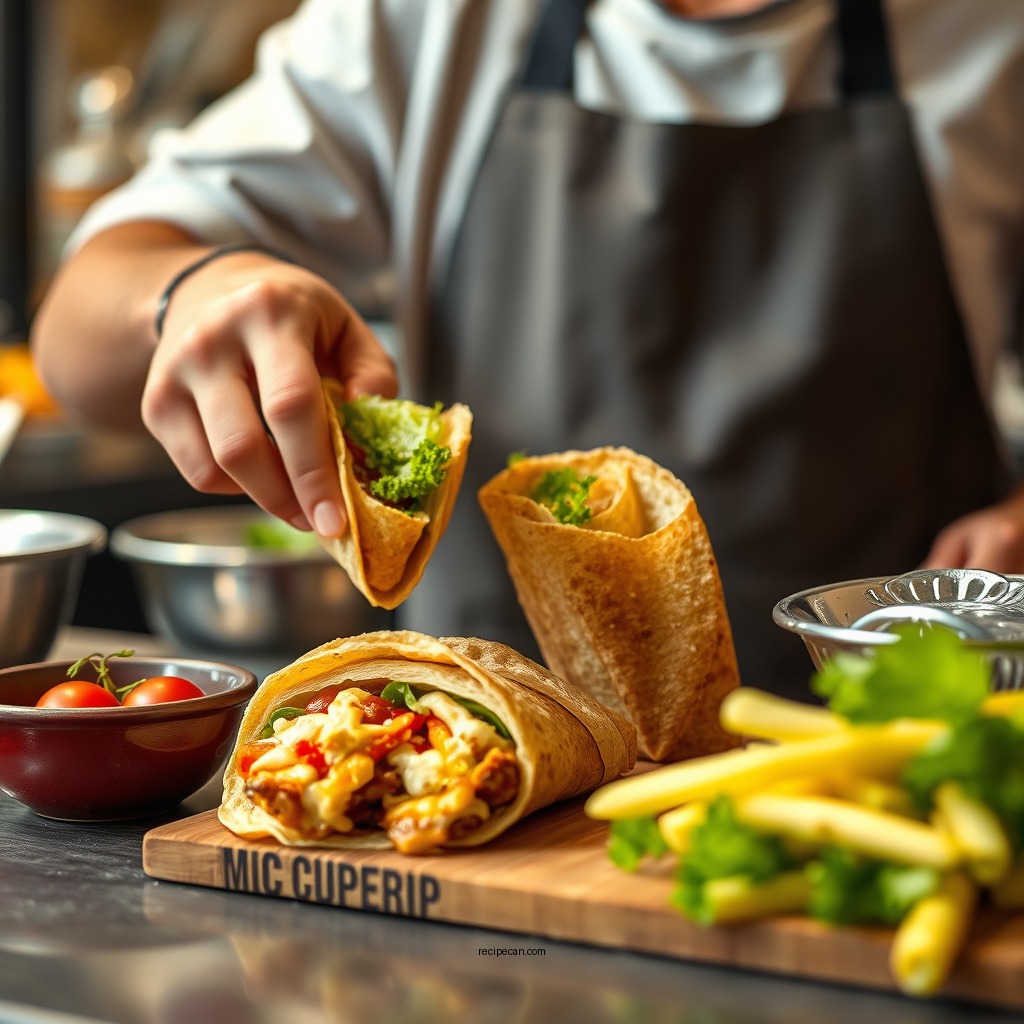 Step-by-Step Preparation - big mac wraps recipe