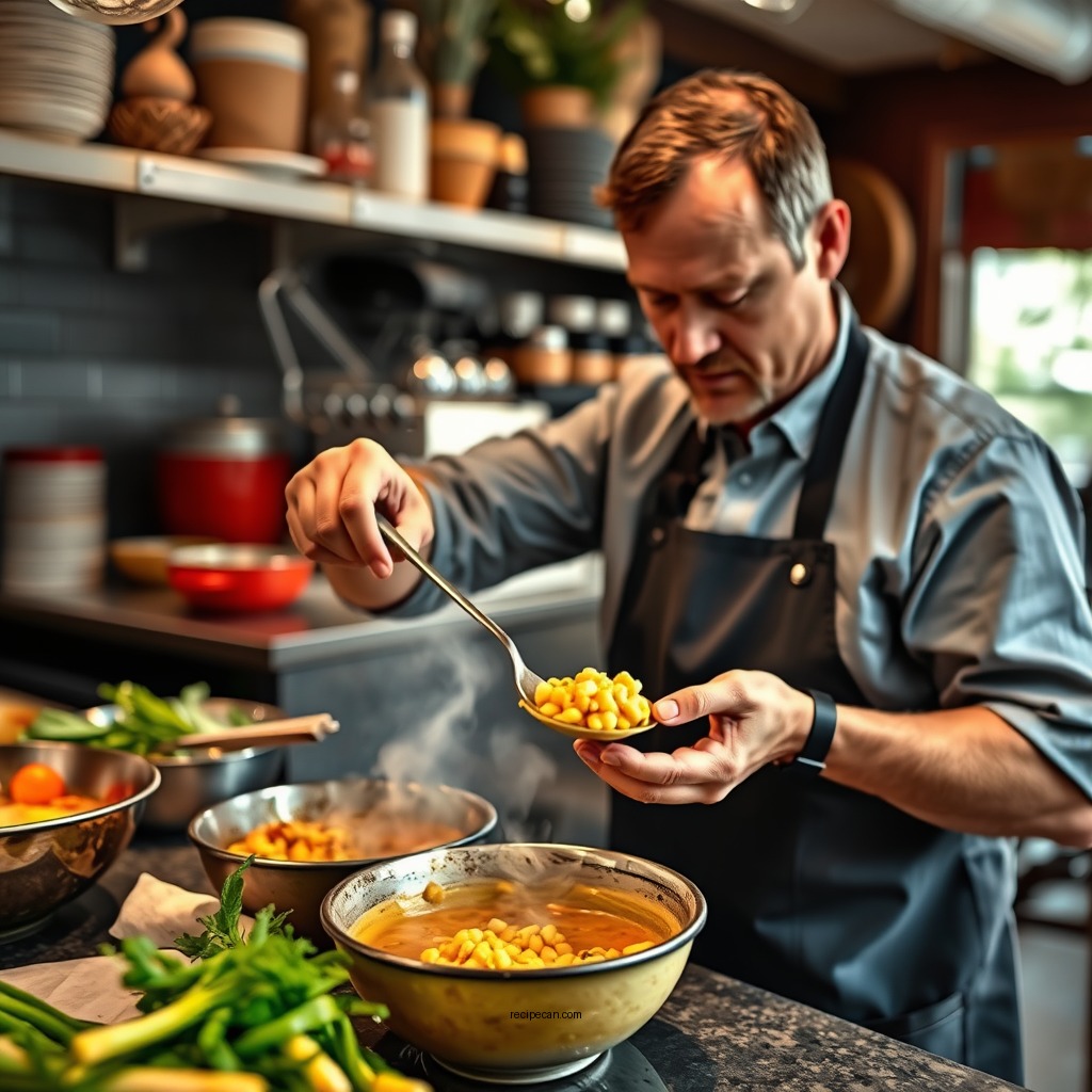 Preparation Steps - bird in hand chicken corn soup recipe