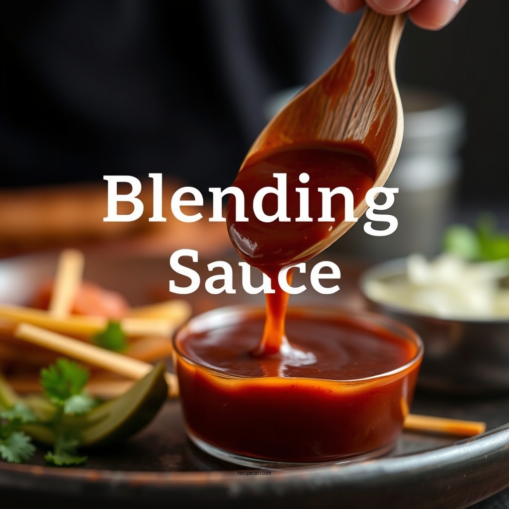 Blending the Sauce - birria sauce recipe