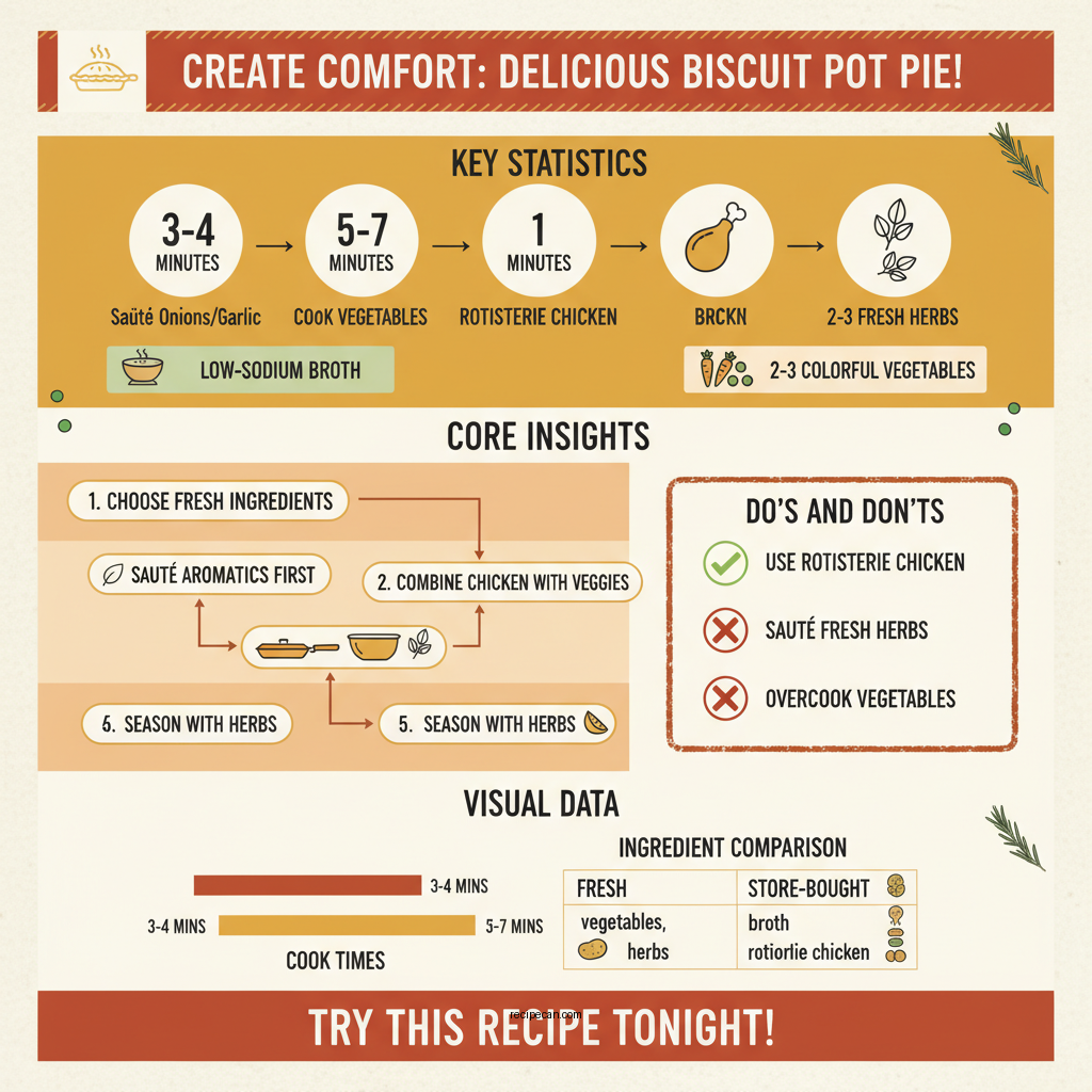 biscuit pot pie recipe - Data Infographic and Statistics
