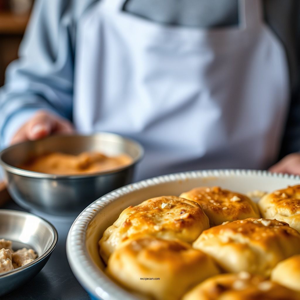 Making the Biscuit Topping - biscuit pot pie recipe