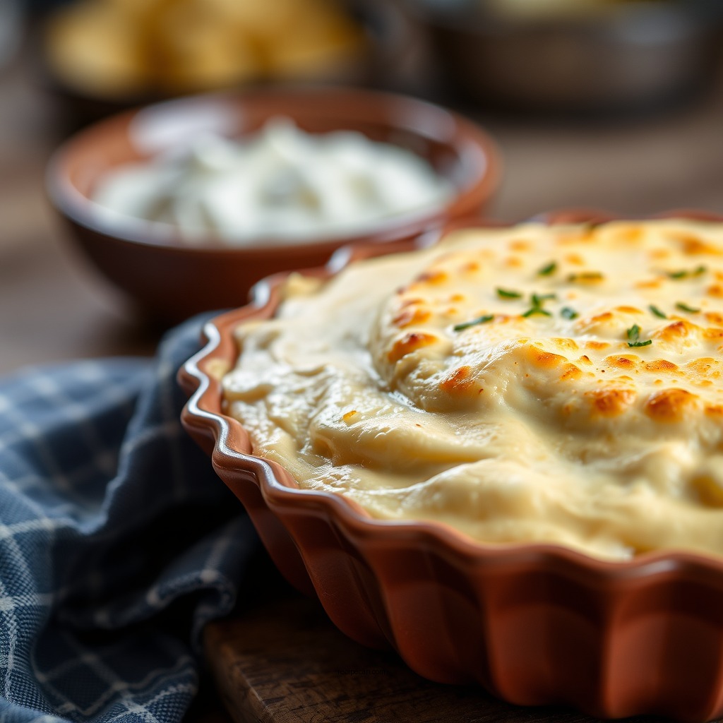 Making the Bisquick Topping - bisquick chicken pot pie recipe