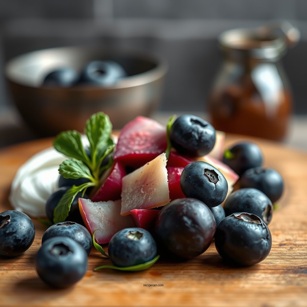 Ingredients You'll Need - black and blue salad recipe