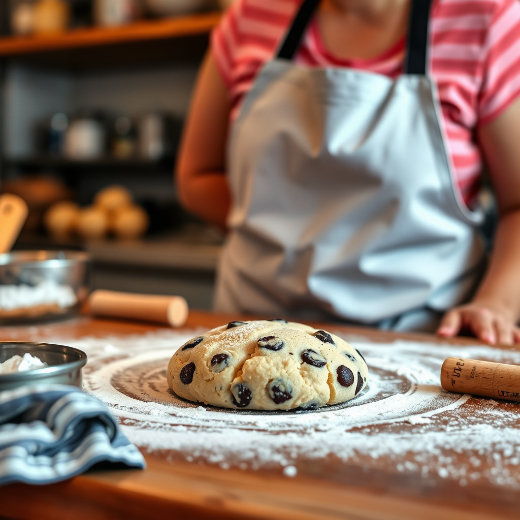 Preparing the Cookie Dough - black and white cookie recipe