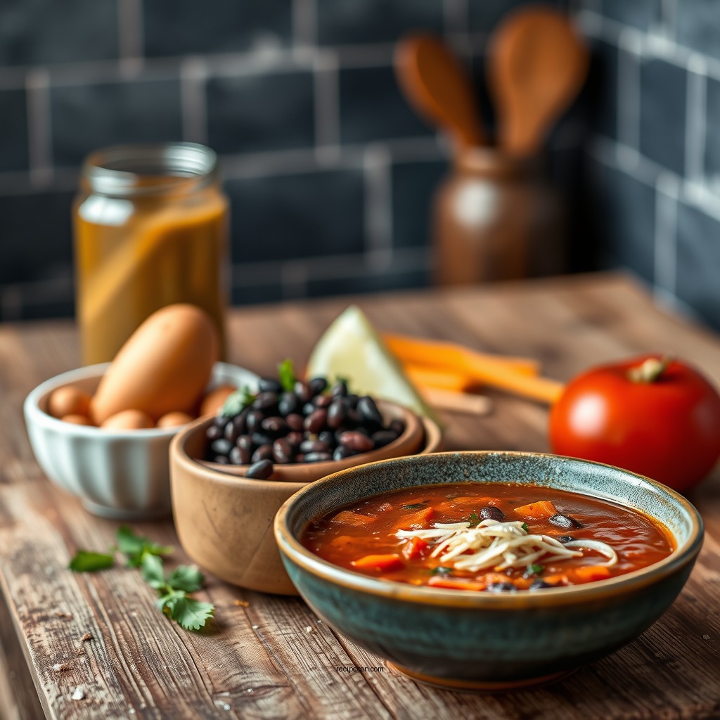 Ingredients You'll Need - black bean and salsa soup recipe