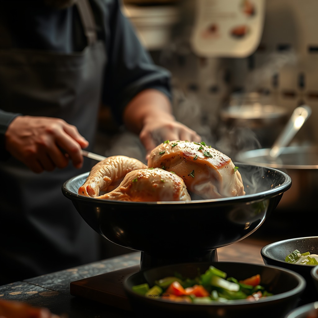 Preparing the Chicken - black people chicken salad recipe