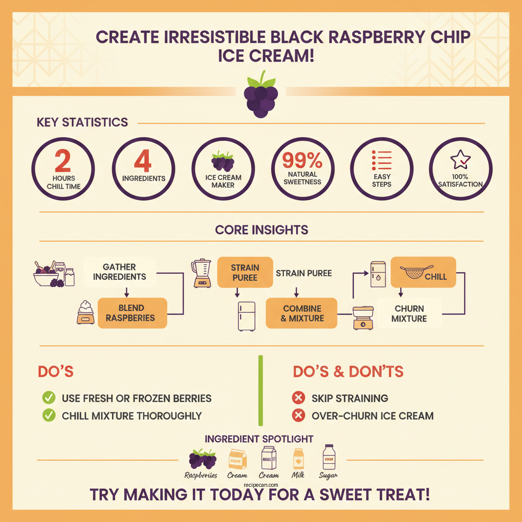 black raspberry chip ice cream recipe - Data Infographic and Statistics