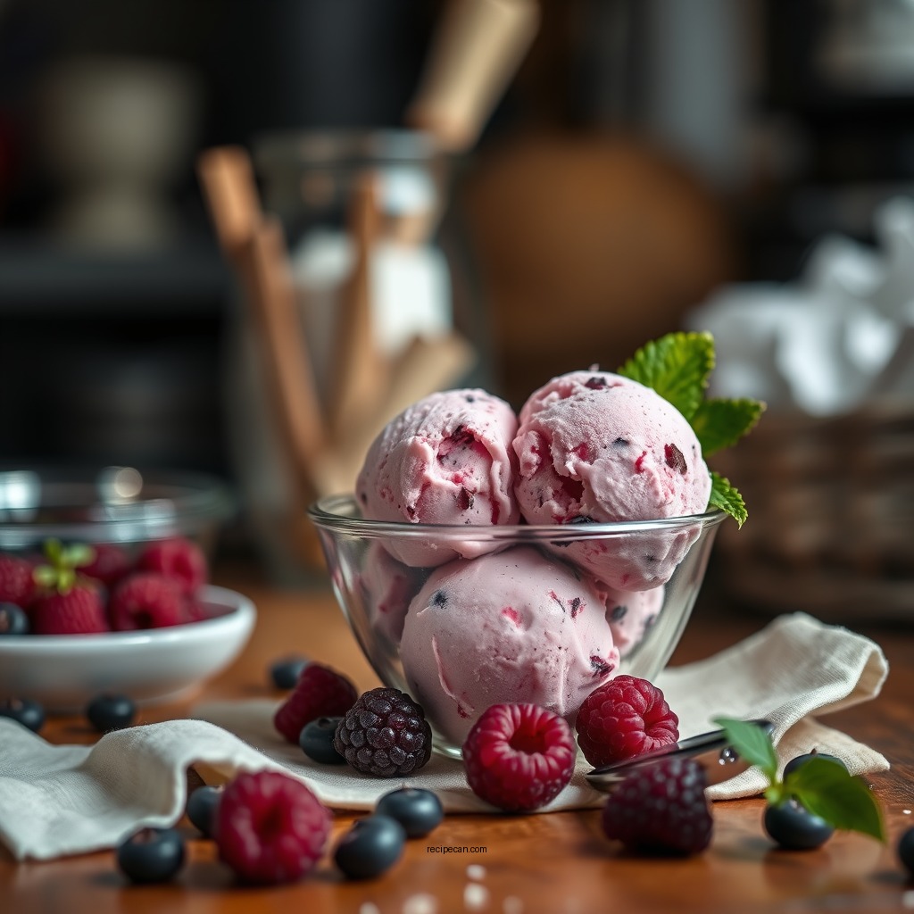 Ingredients You'll Need - black raspberry chip ice cream recipe