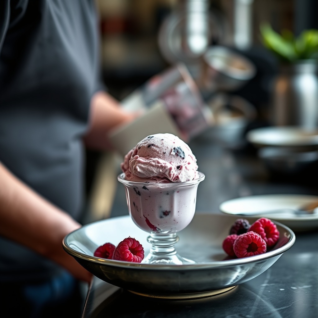 Step-by-Step Instructions - black raspberry chip ice cream recipe