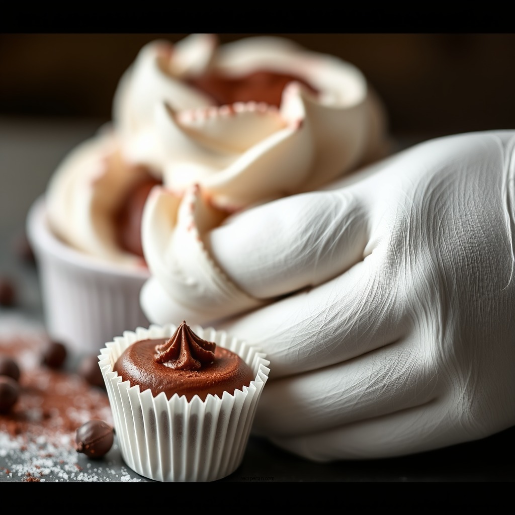 Making the Chocolate Mousse - black tie mousse cake recipe