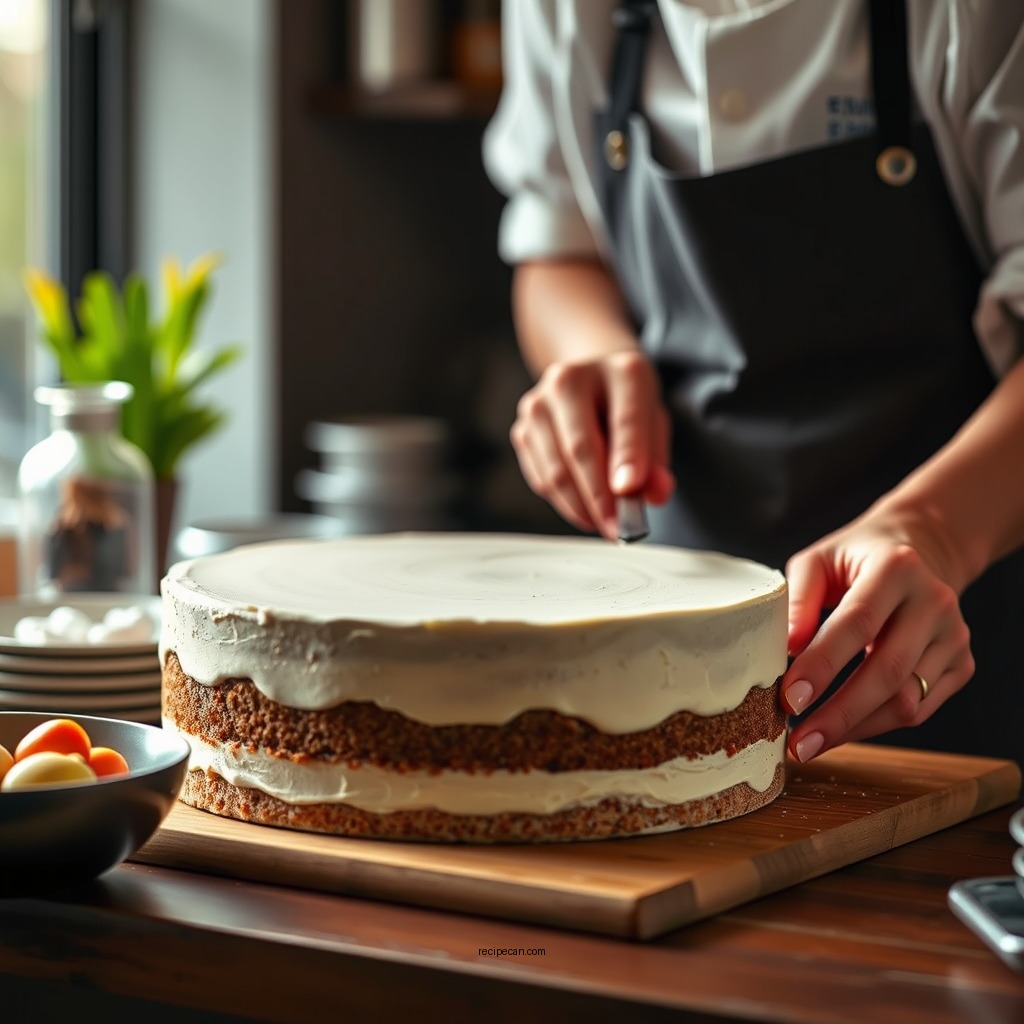 Preparing the Cake Base - black tie mousse cake recipe