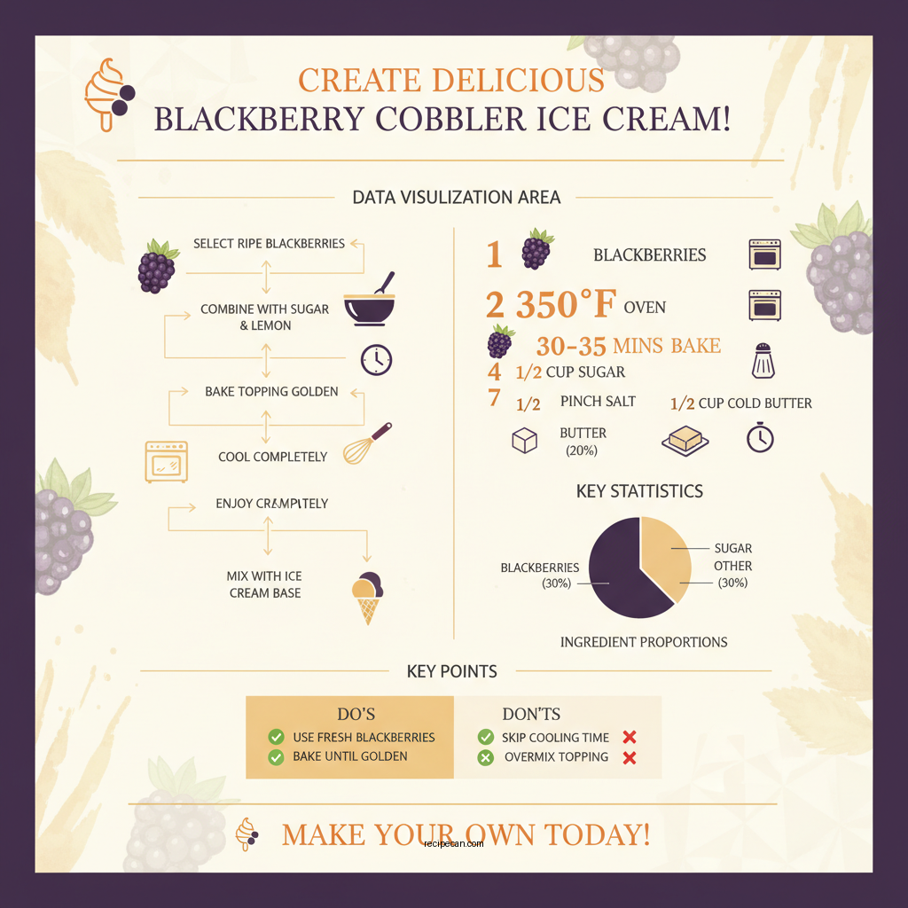 blackberry cobbler ice cream recipe - Data Infographic and Statistics