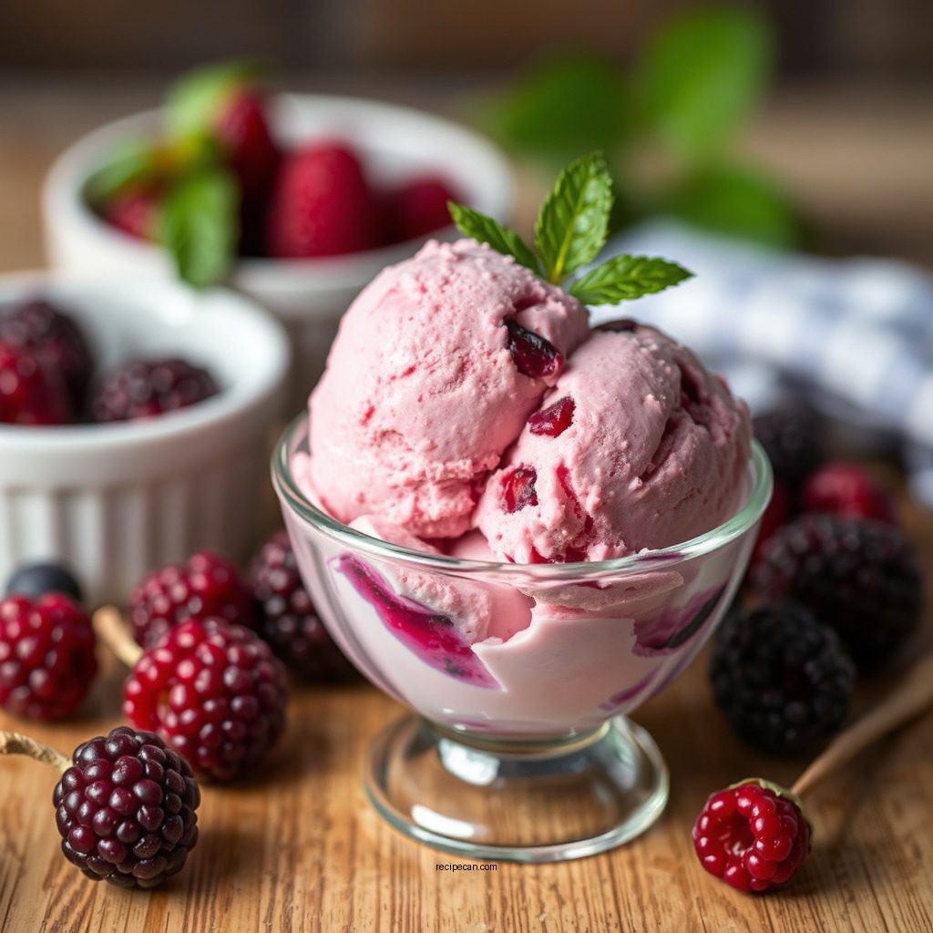 Making the Ice Cream Base - blackberry cobbler ice cream recipe